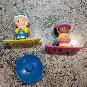 Fisher-Price Snowboarding Figures Set - Yellow, Blue, and Pink